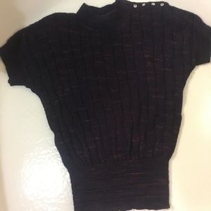 Autograph Sweater over the shoulder Purple Size M